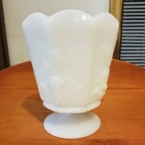 Napco VTG Glass Footed Planter